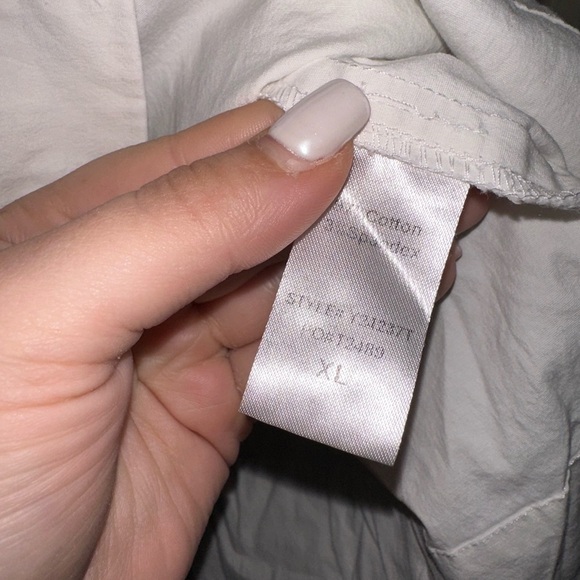 Tuckernuck white tunic Blouse XL nautical coastal boho beach - Picture 4 of 9